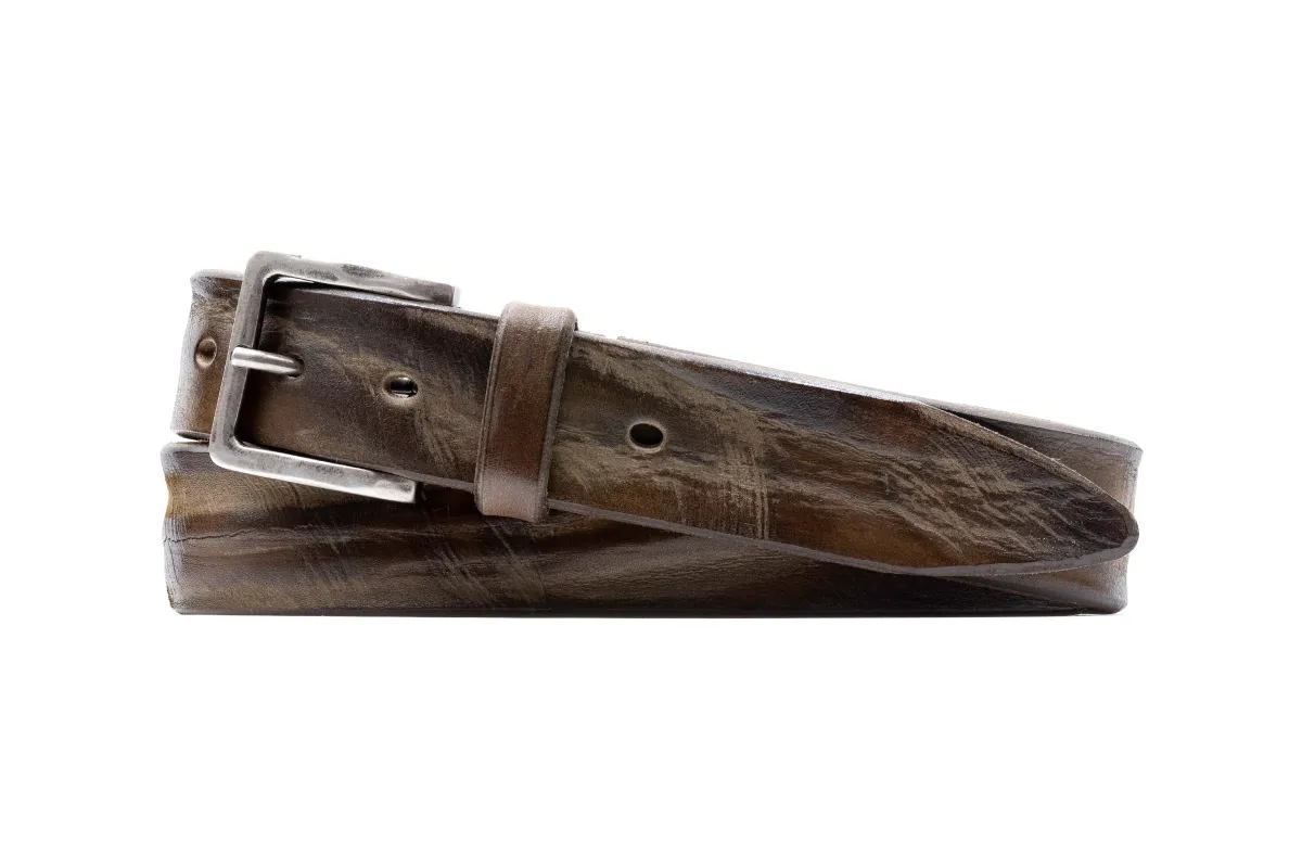 Artisan Bridle Italian Bridle Leather Belt - Olive made by Martin Dingman