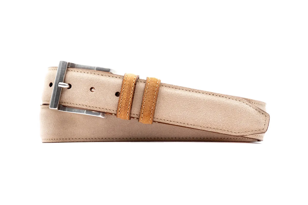 Bill Suede Belt - Bone made by Martin Dingman