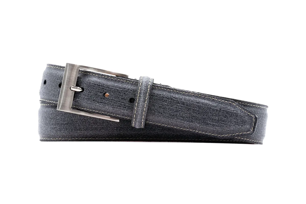 Royal Suede Belt - Blueberry made by Martin Dingman