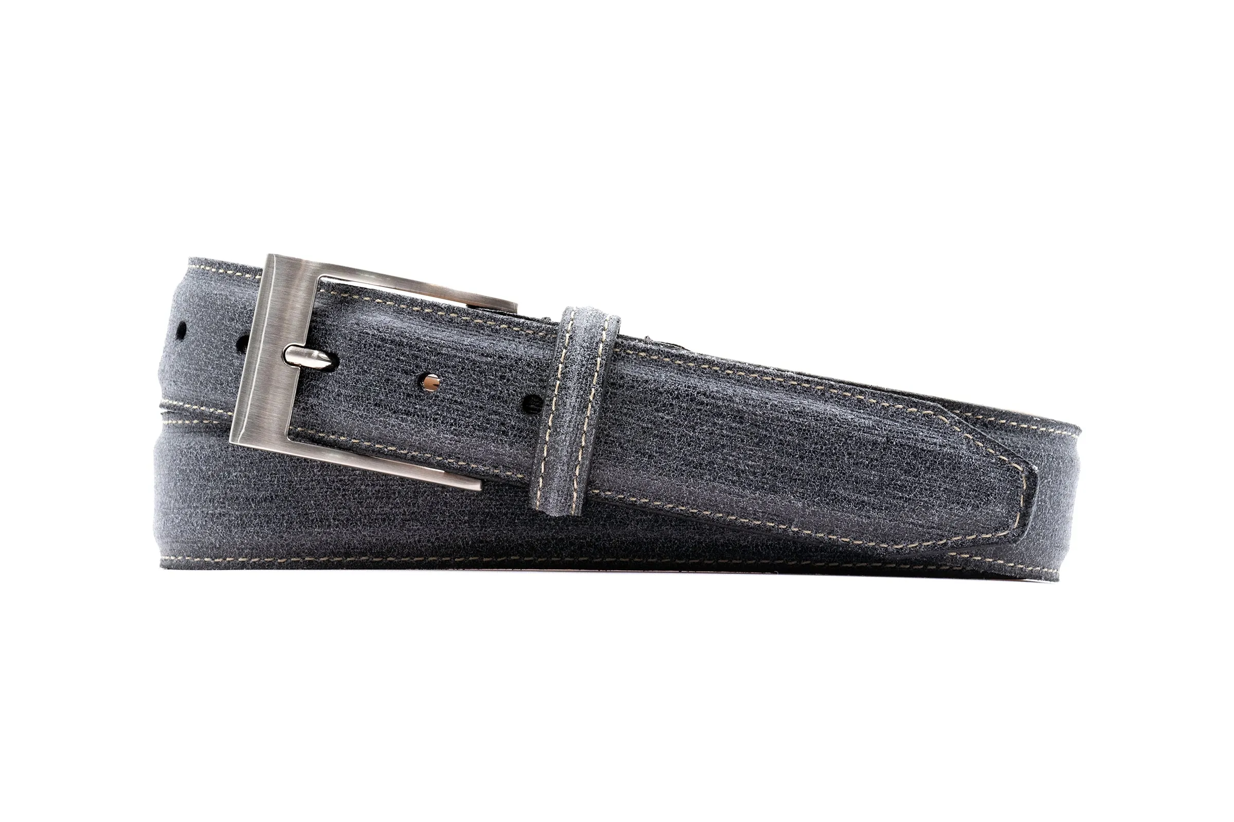 Royal Suede Belt - Blueberry sold by Martin Dingman