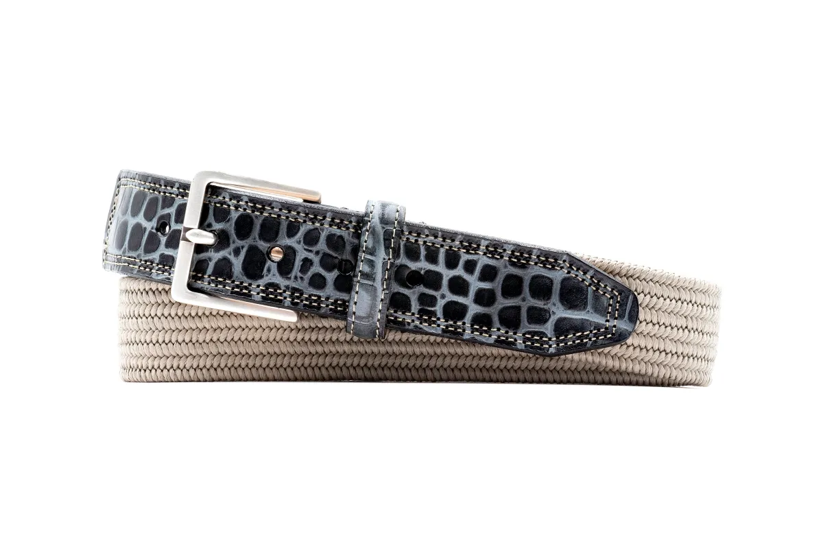 Everett Italian Linen Belt - Stone made by Martin Dingman