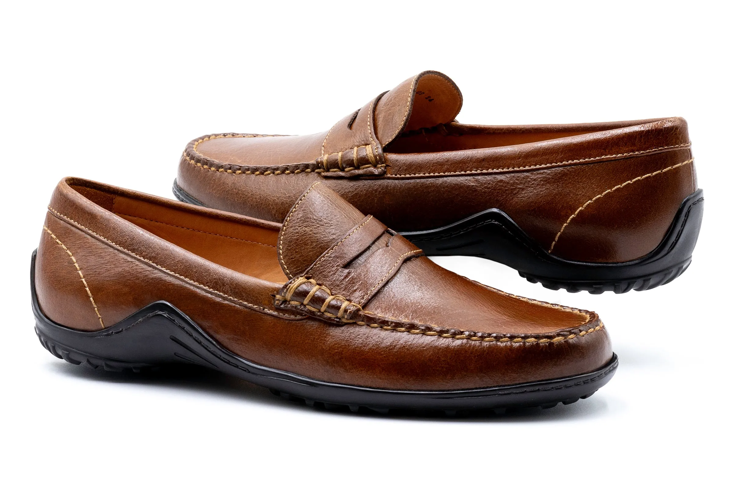 Bill Water Buffalo Penny Loafers - Burnt Cedar sold by Martin Dingman product image thumbnail 3