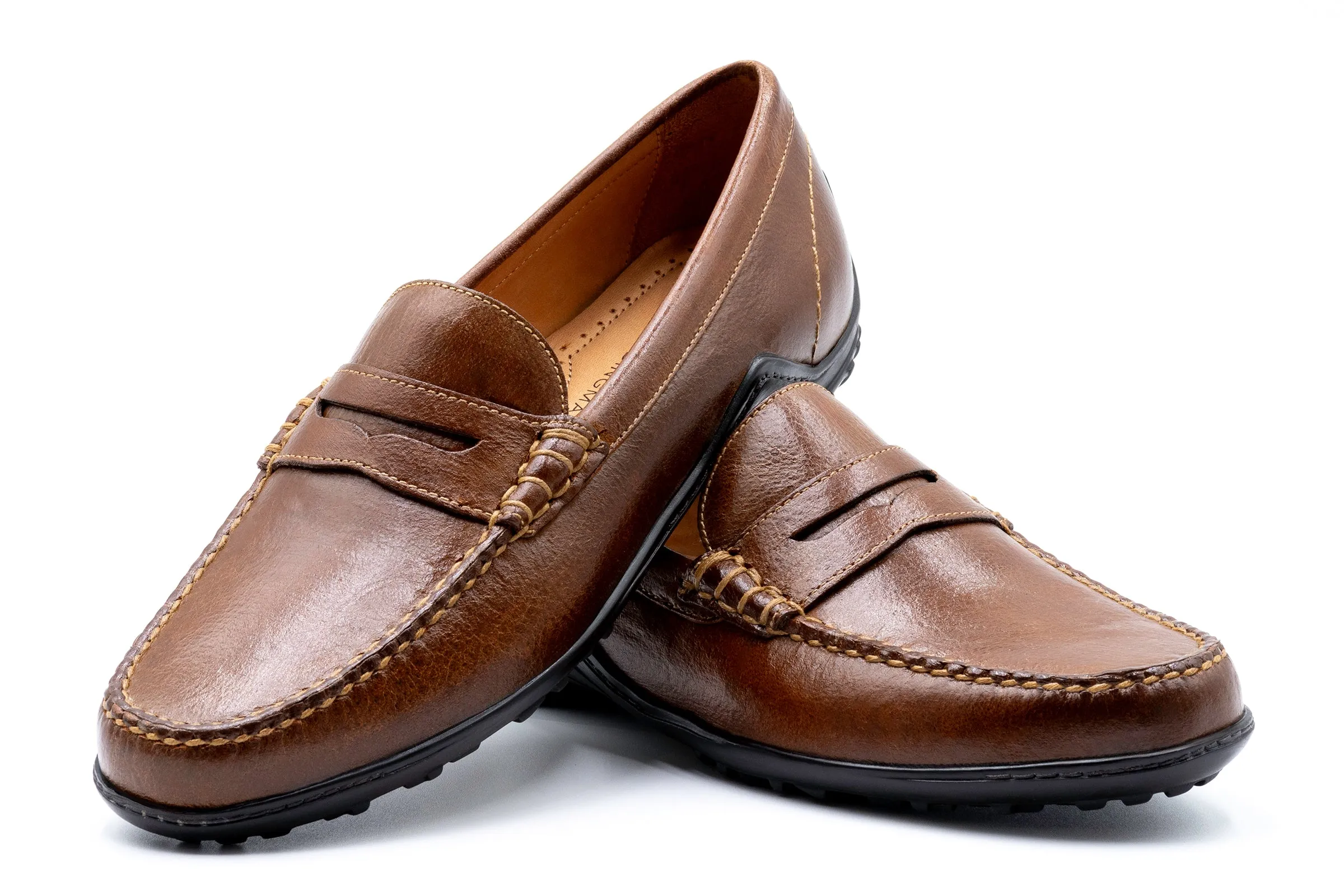 Bill Water Buffalo Penny Loafers - Burnt Cedar sold by Martin Dingman product image thumbnail 4