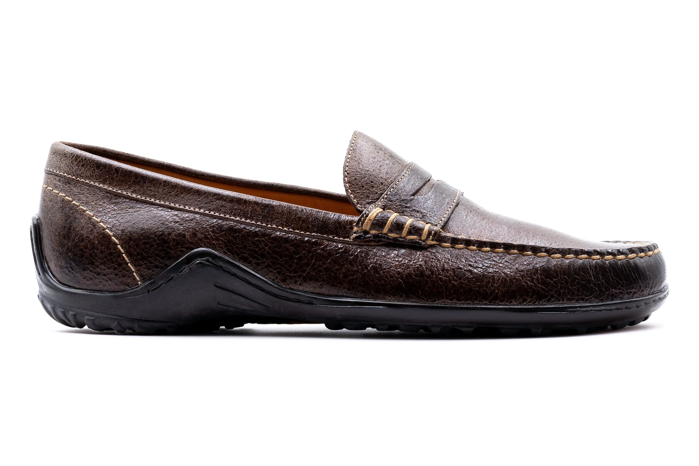 Bill Water Buffalo Penny Loafers - Walnut sold by Martin Dingman product image thumbnail 5