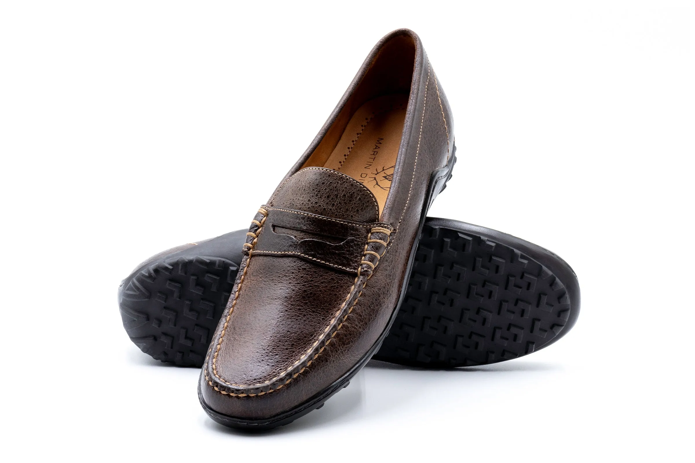 Bill Water Buffalo Penny Loafers - Walnut sold by Martin Dingman product image thumbnail 2