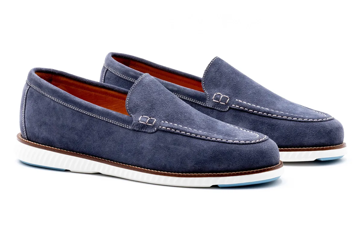 CountryAire Suede Venetian Loafers - Marine made by Martin Dingman