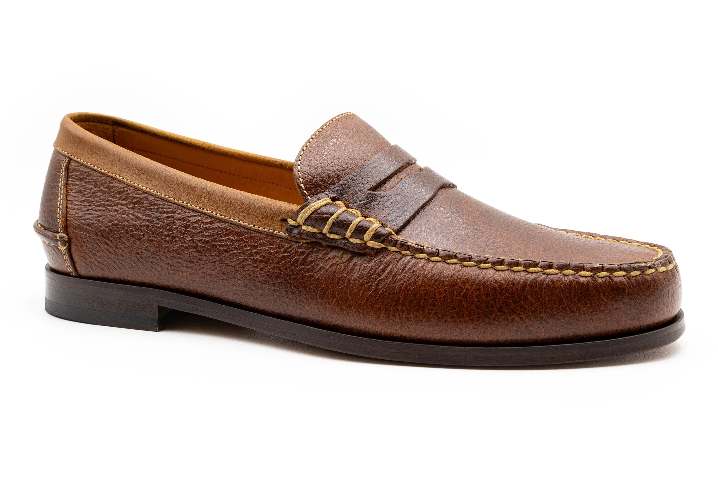 All American Water Buffalo Penny Loafers - Oak sold by Martin Dingman product image thumbnail 3