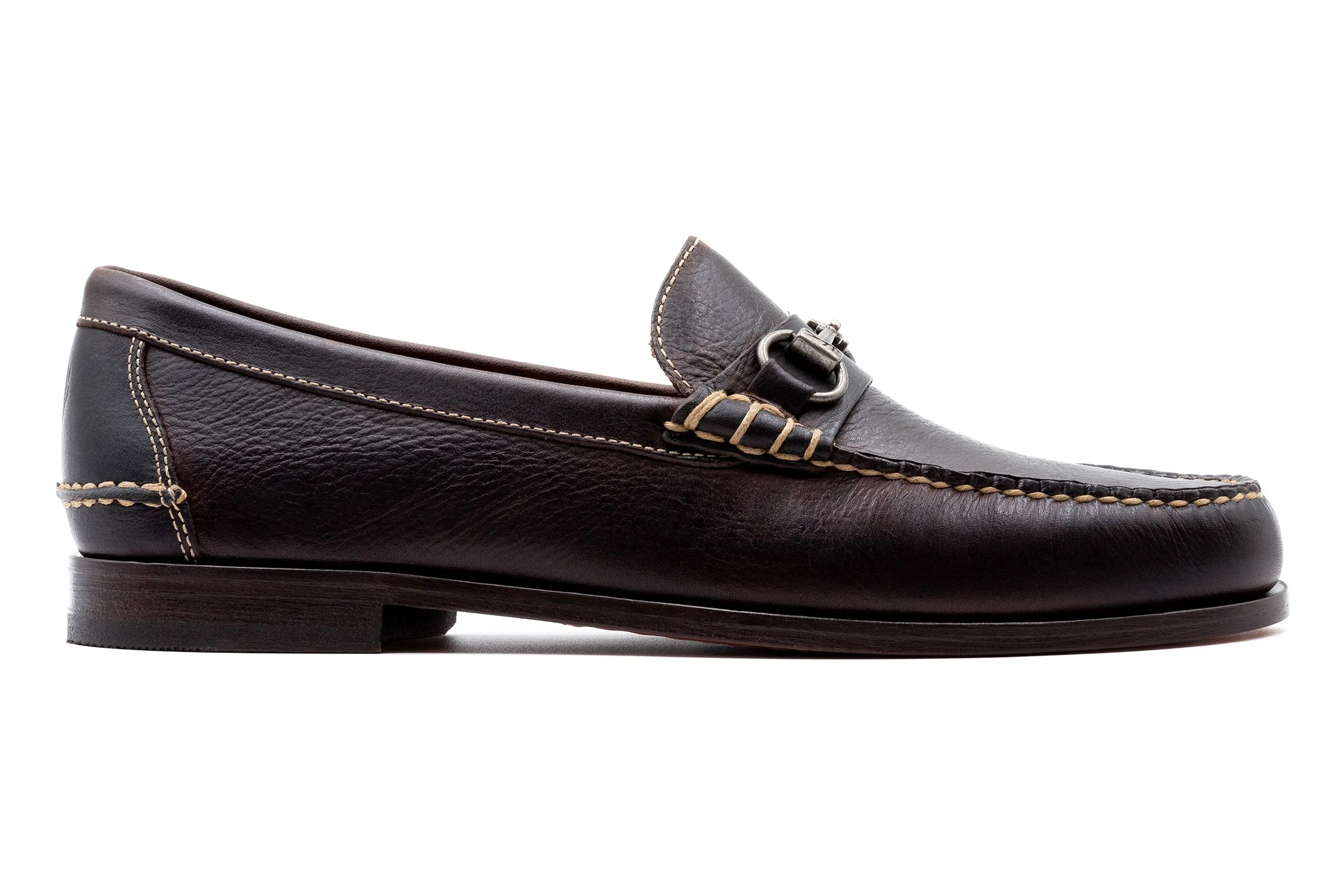 All American Saddle Leather Horse Bit Loafers - Walnut sold by Martin Dingman product image thumbnail 4