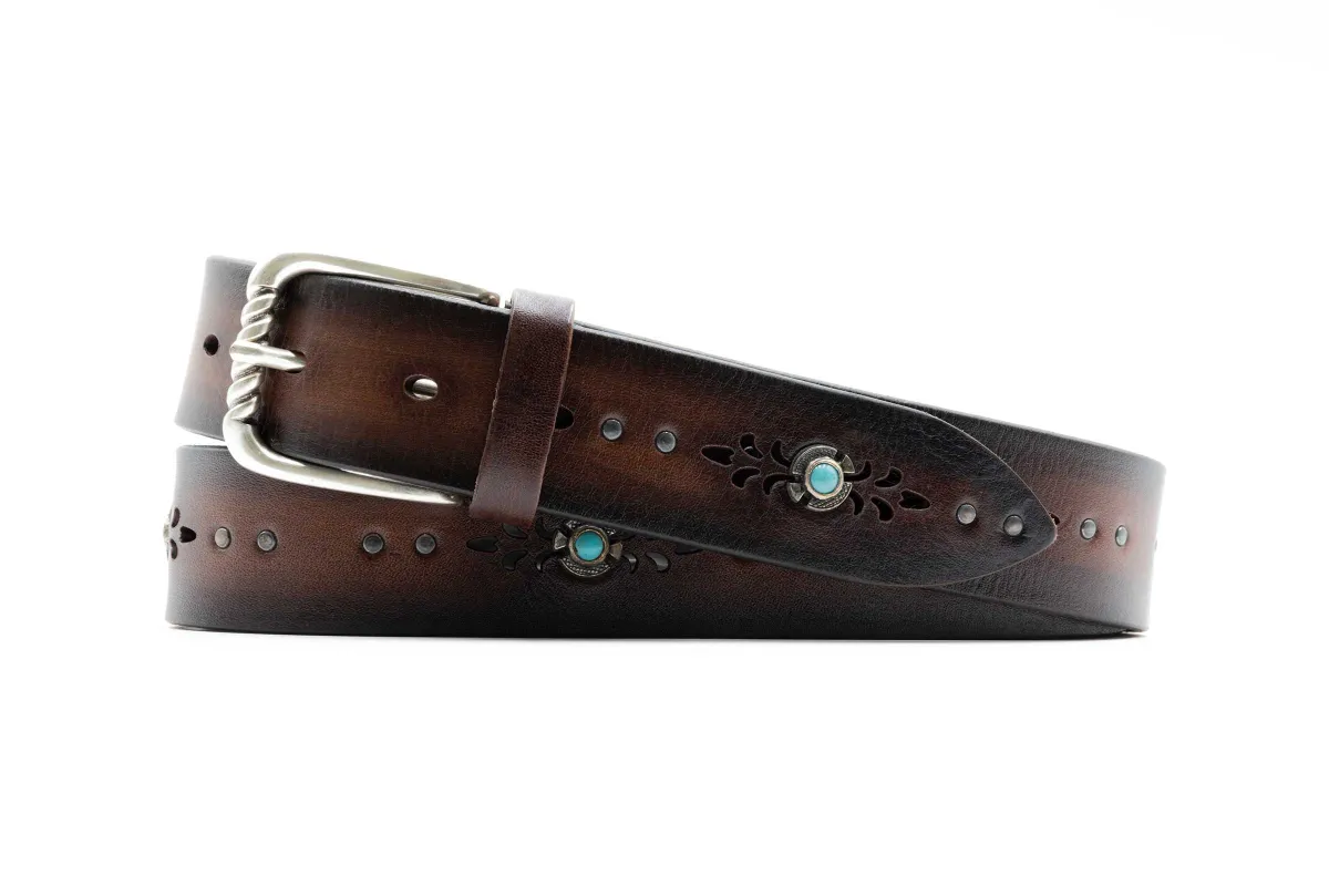 Rocco Italian Bridle Leather Belt - Espresso made by Martin Dingman