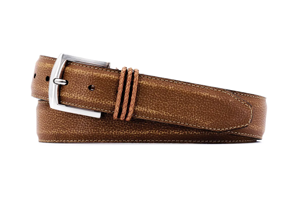 Bermuda Braid Pebble Grain Belt - Old Saddle made by Martin Dingman