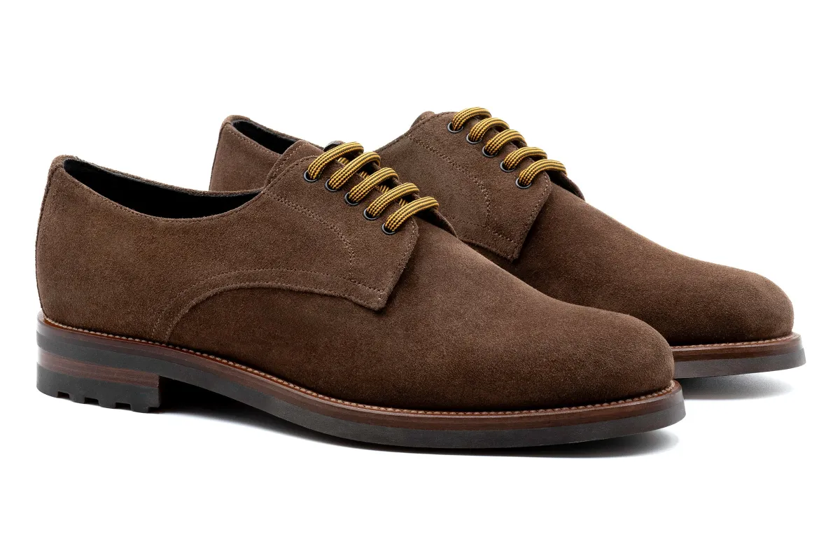 Napoli Italian Suede Plain Toe - Earth made by Martin Dingman