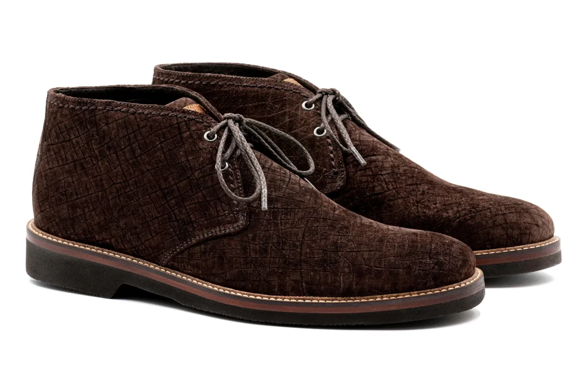 Ernest Wild African Hippo Chukka Boots - Espresso made by Martin Dingman