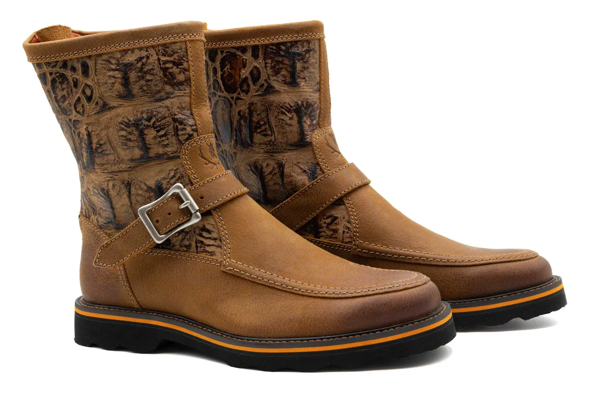 Llewellin Water Buffalo Pro Guide Boots - Burnt Cedar made by Martin Dingman