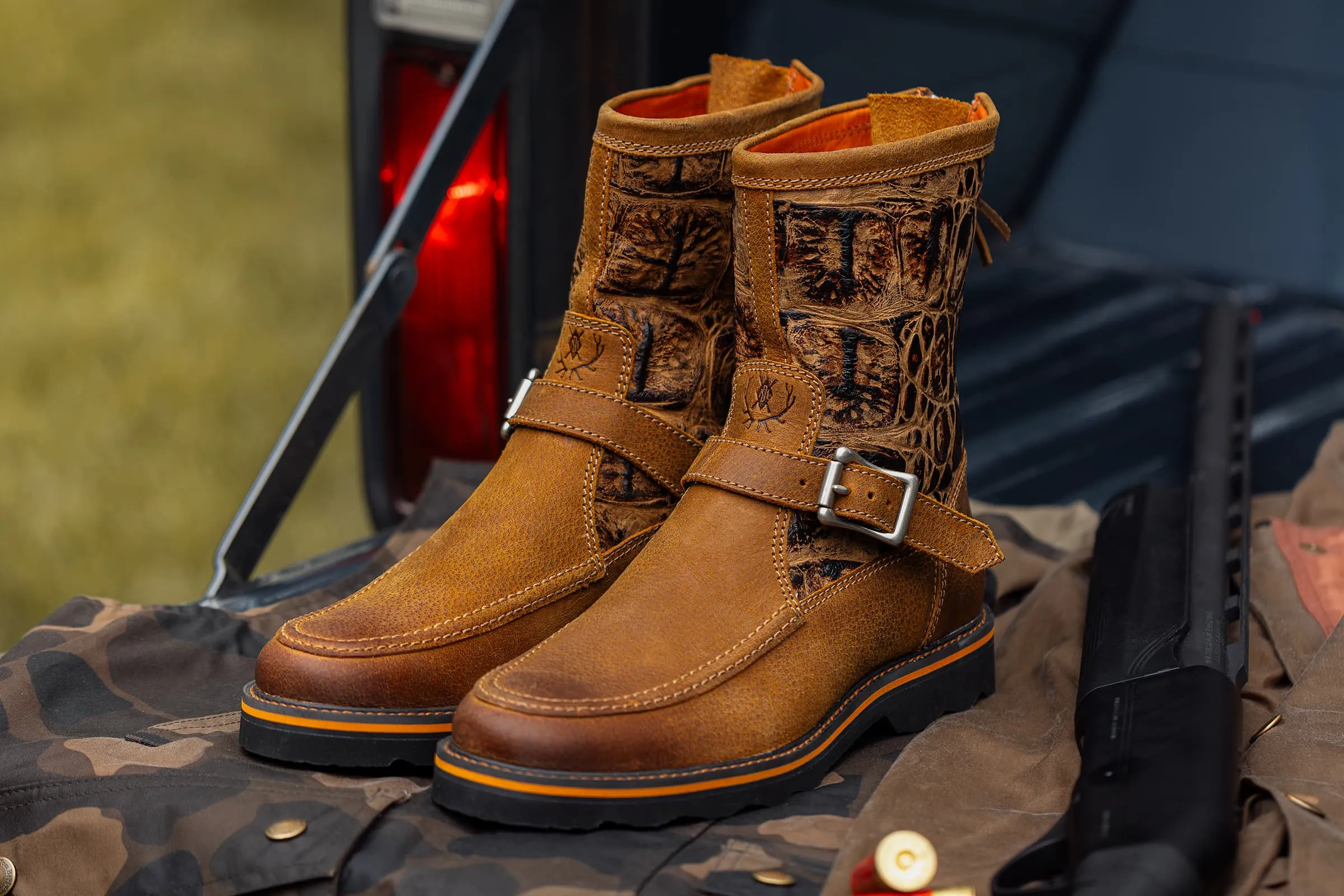 Llewellin Water Buffalo Pro Guide Boots - Burnt Cedar sold by Martin Dingman product image thumbnail 2