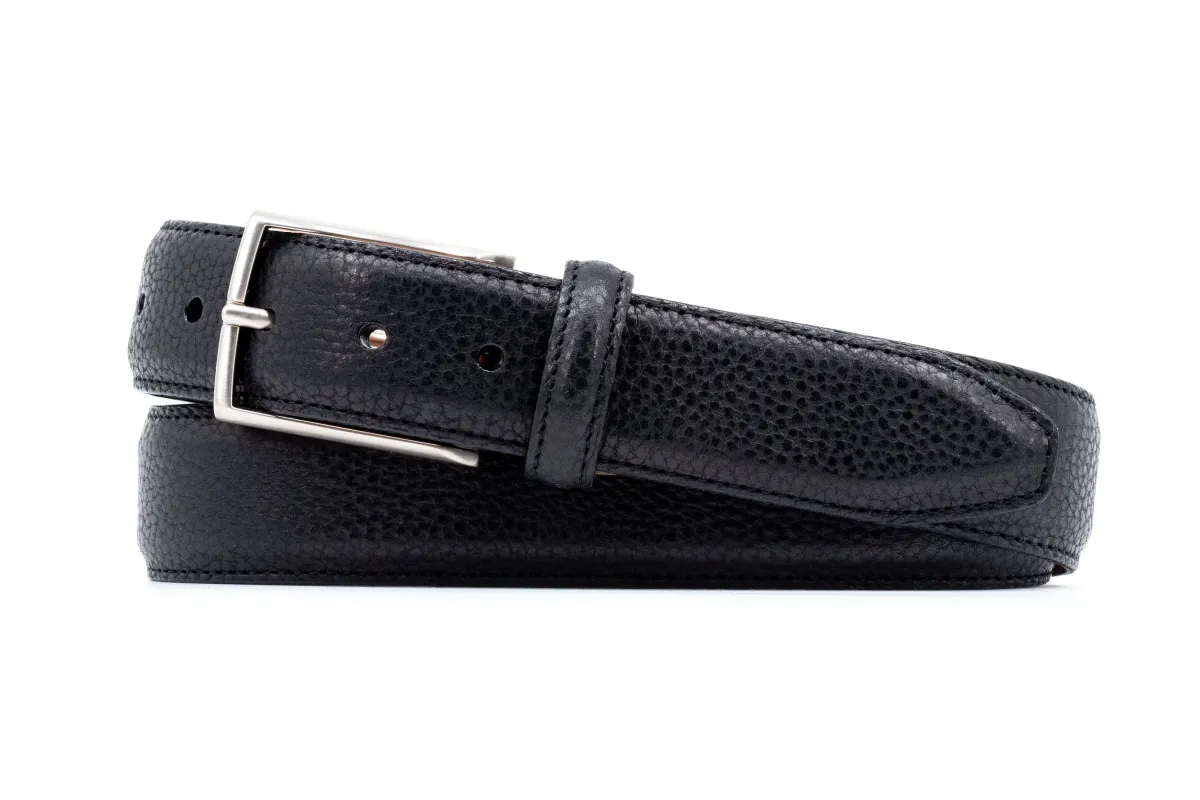 Hayward Royal Bull Hide Belt - Black made by Martin Dingman