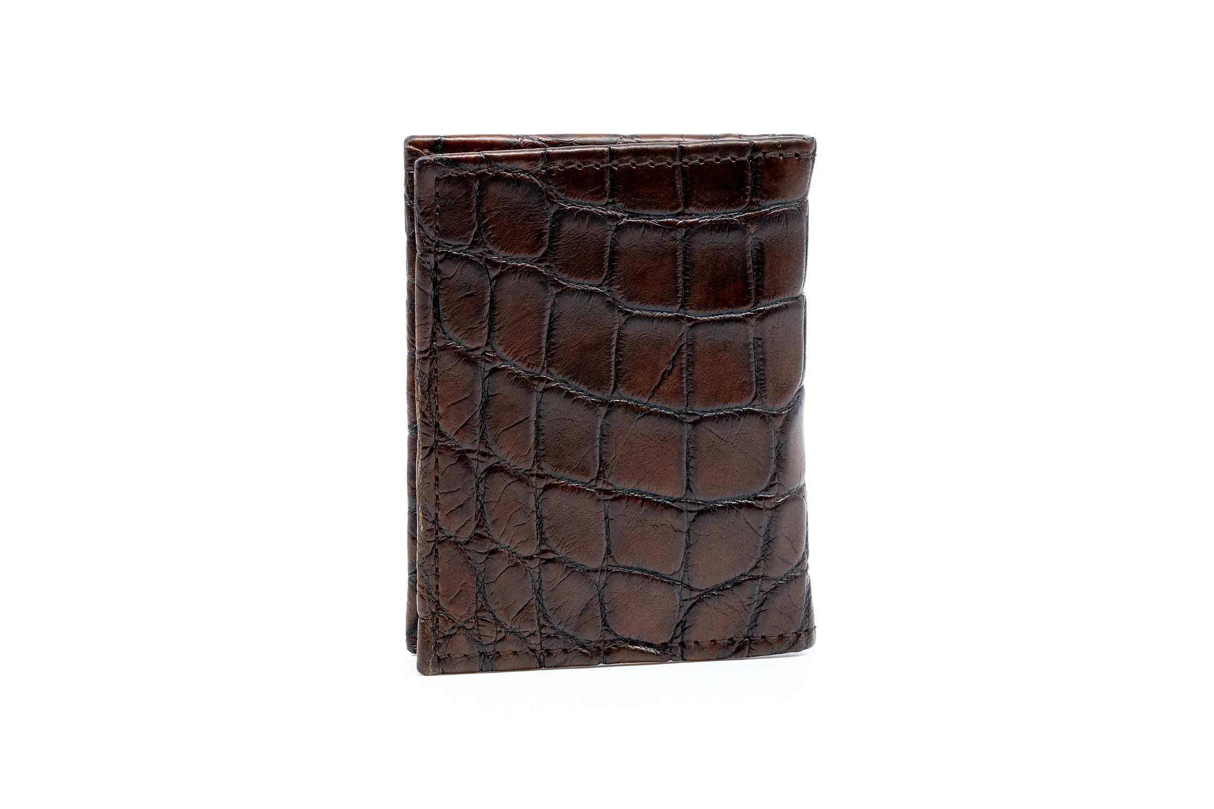 Jacob American Alligator ID Wallet - Antique Chestnut sold by Martin Dingman product image thumbnail 4