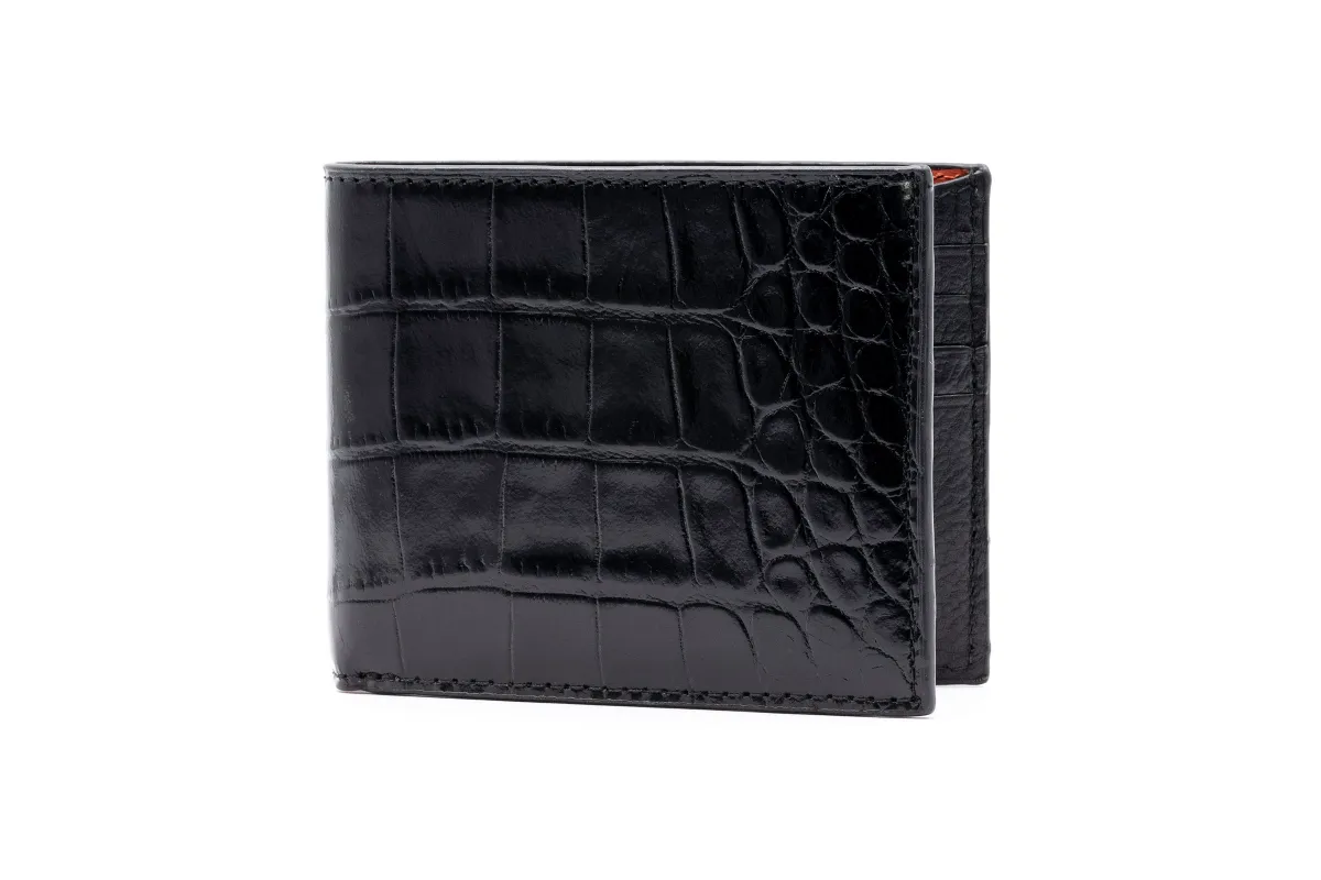 Anthony Alligator Grain Billfold - Black made by Martin Dingman