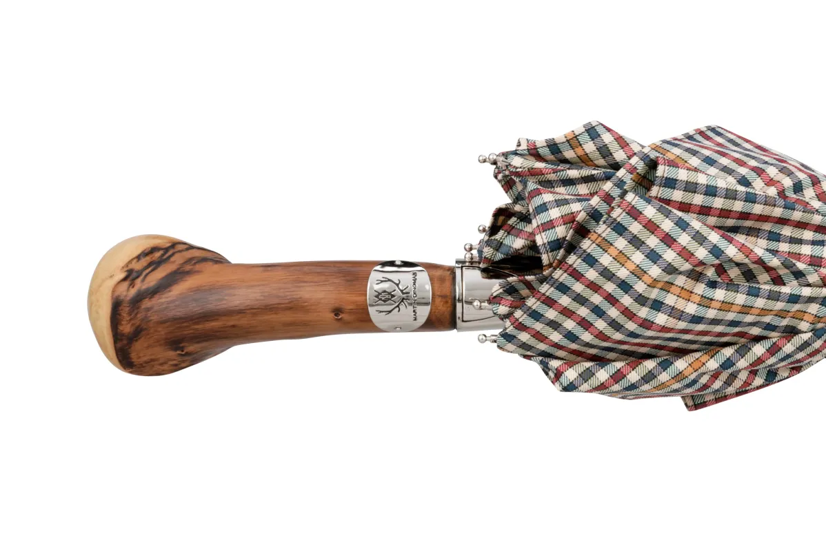 Derby Umbrella - Multicolor Tattersall made by Martin Dingman