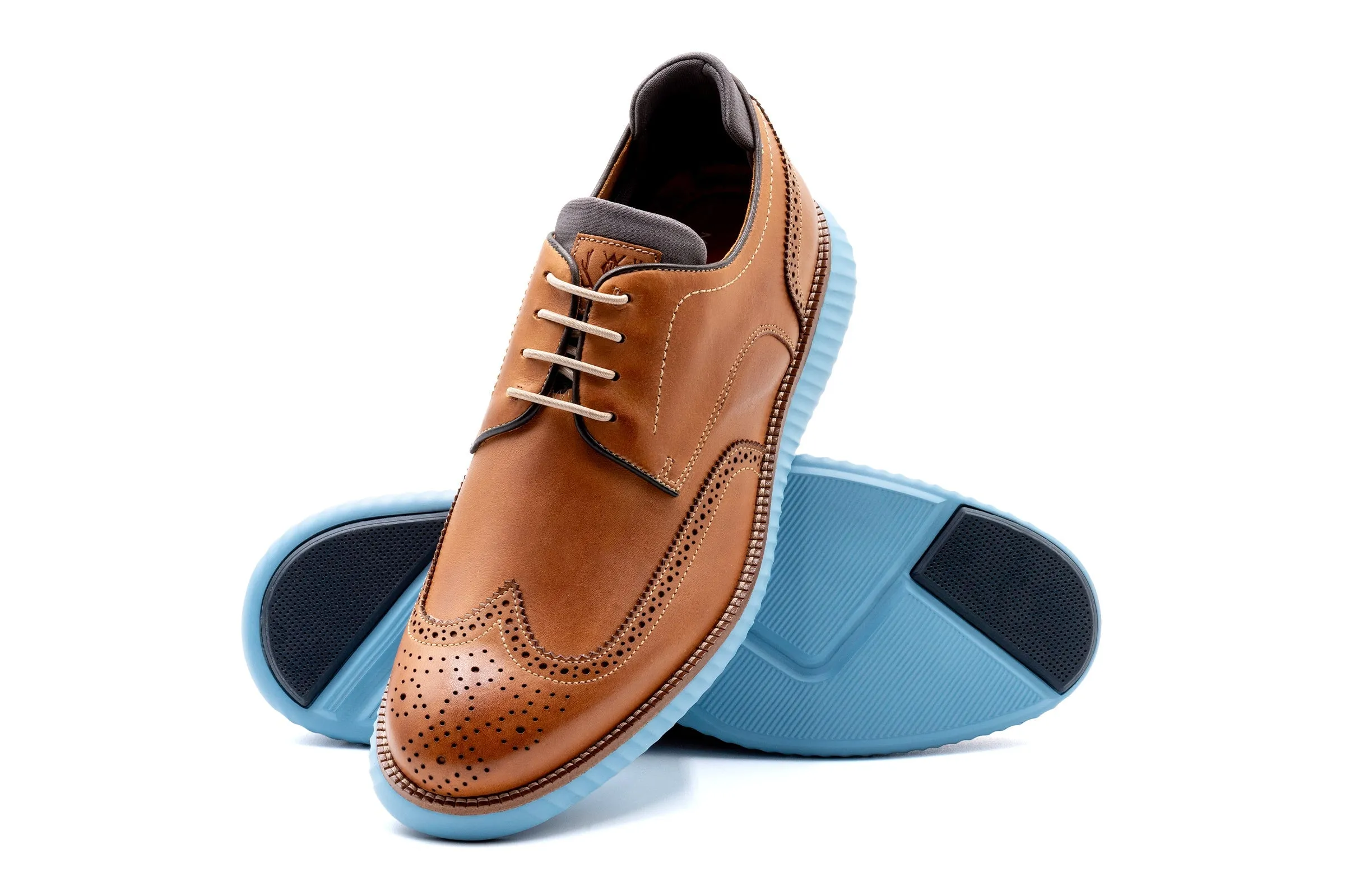 Countryaire Saddle Leather Wingtip - Saddle Tan sold by Martin Dingman product image thumbnail 2