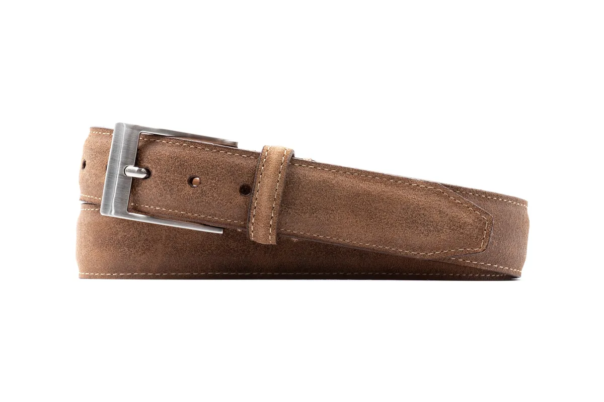 Royal Suede Belt - French Roast made by Martin Dingman