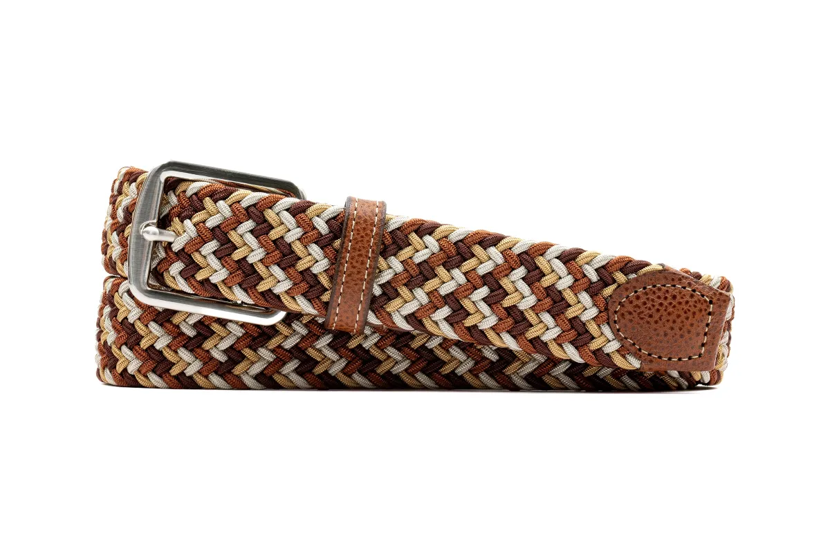 Newport Woven Italian Rayon Elastic Belt - Foilage made by Martin Dingman