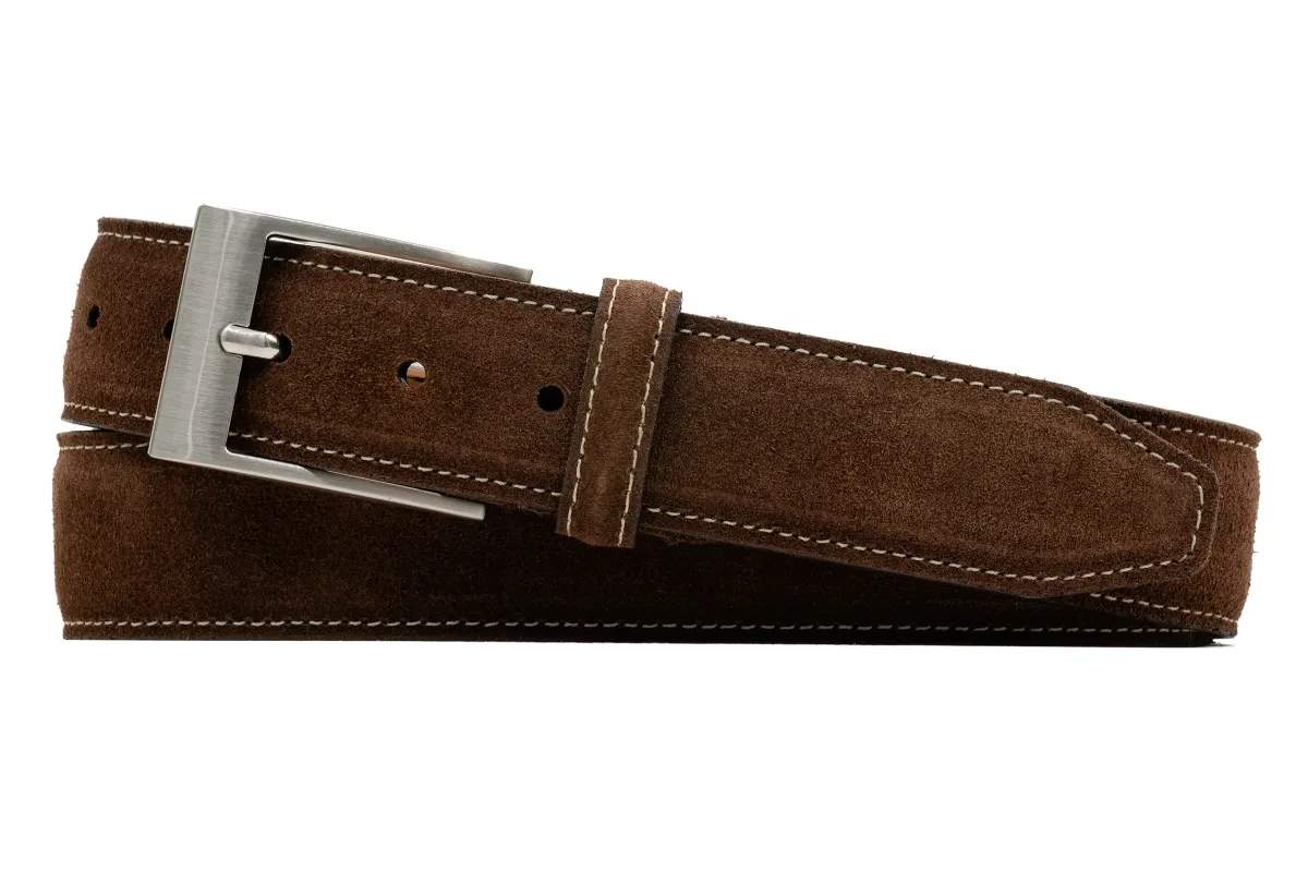 Royal Suede Belt - Briar Brown made by Martin Dingman