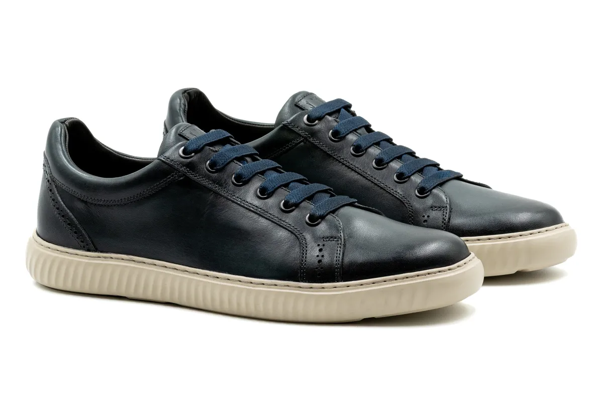 CountryAire Saddle Leather Sneaker - Midnight made by Martin Dingman