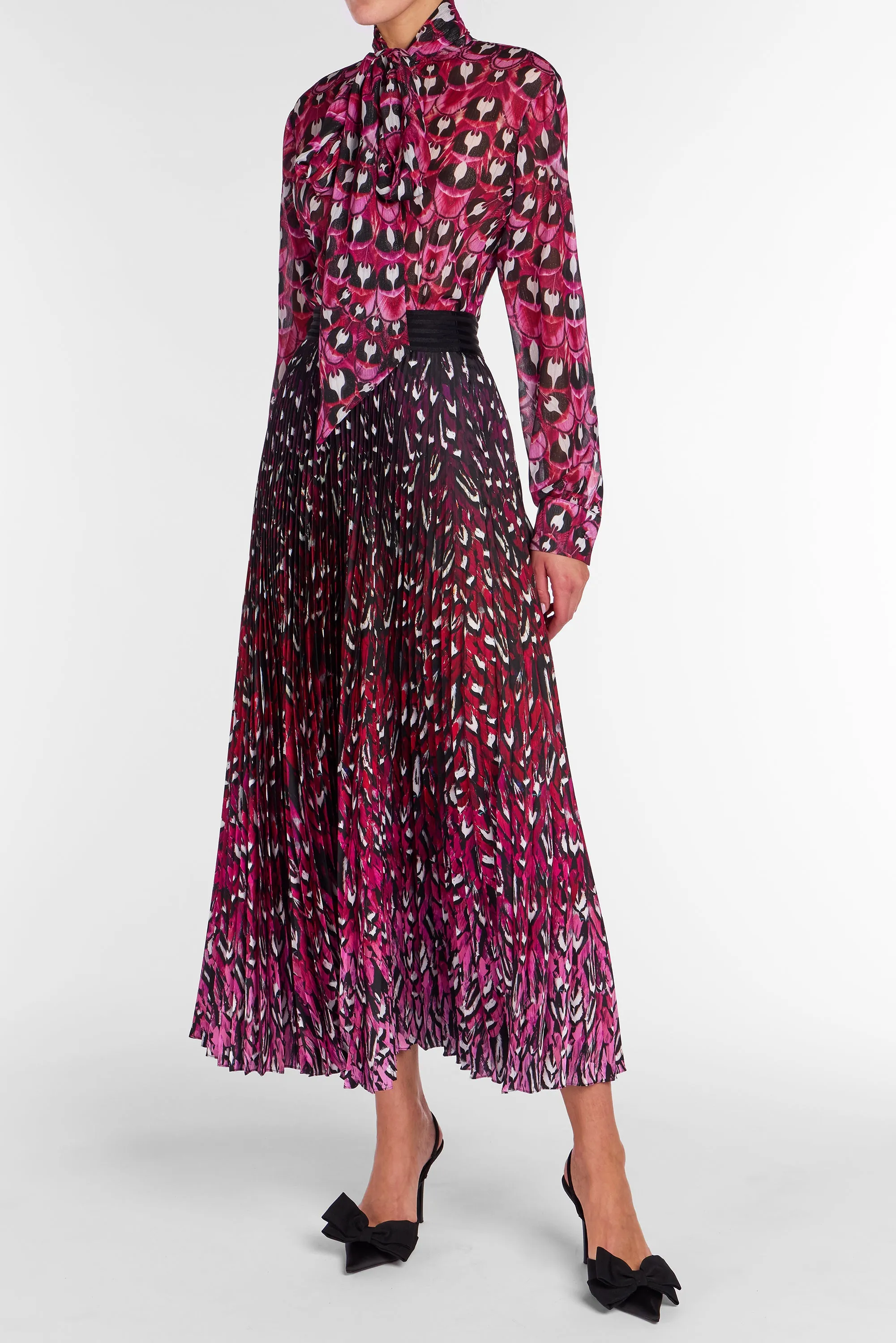 Ines Blouse Plumarie Fuchsia Feather sold by MARY KATRANTZOU product image thumbnail 2