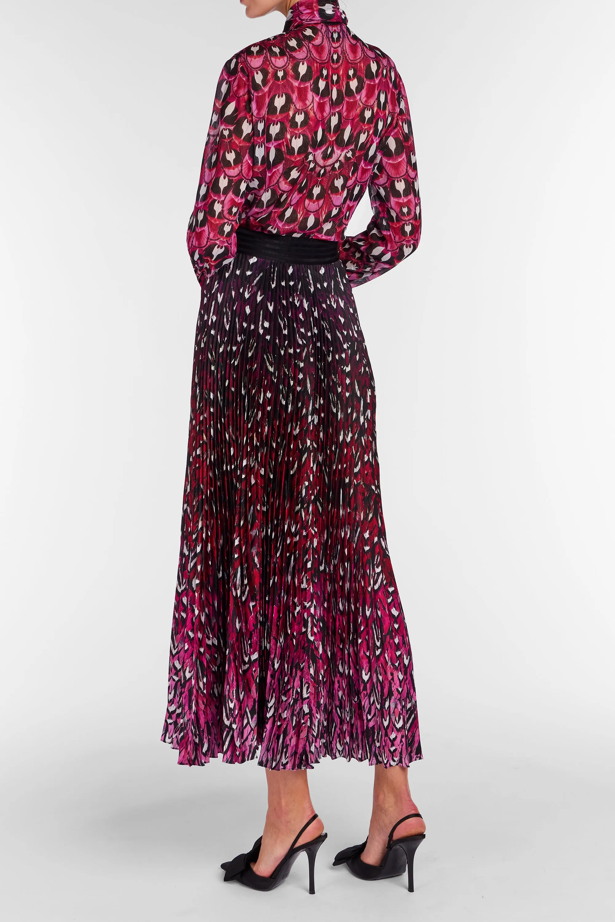 Ines Blouse Plumarie Fuchsia Feather sold by MARY KATRANTZOU product image thumbnail 3