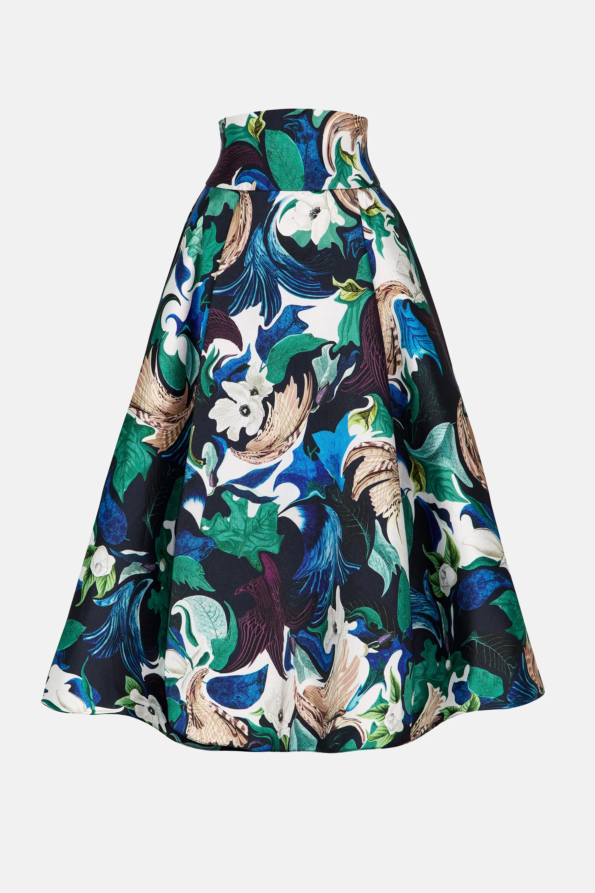 Stowe Skirt Camofolia Peacock sold by MARY KATRANTZOU