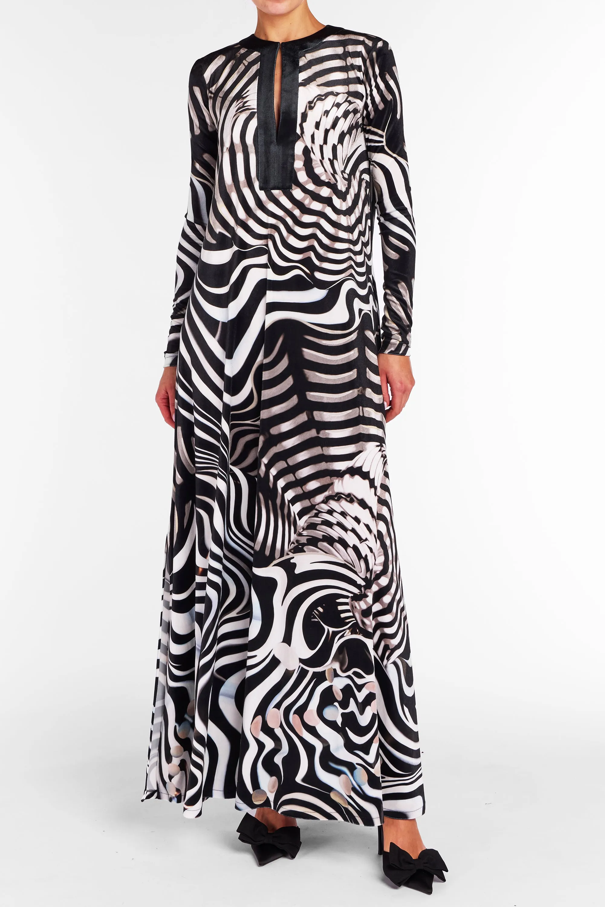 Carrington Kaftan Vitreous Zebra sold by MARY KATRANTZOU product image thumbnail 2
