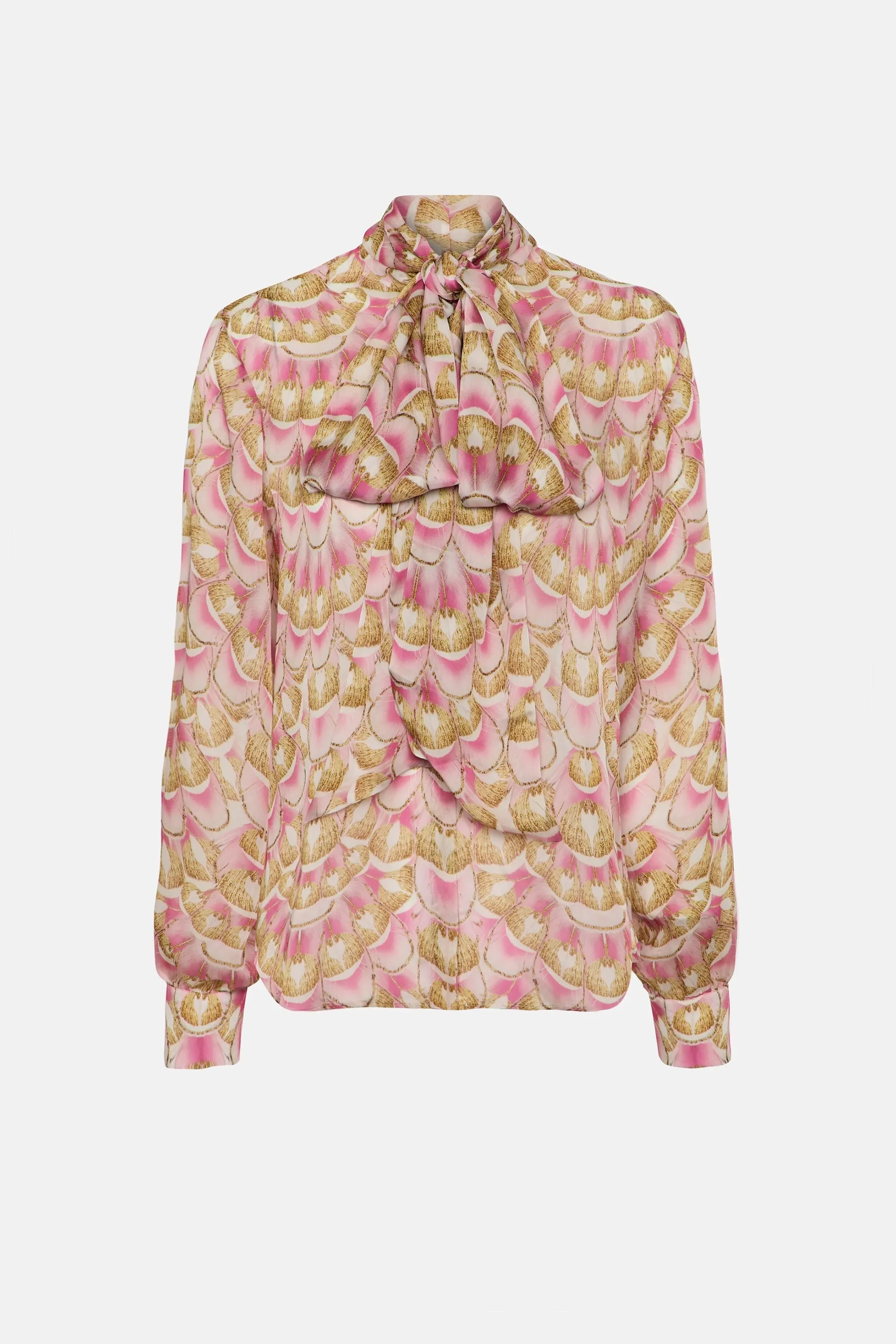 Exclusive Ines Blouse Plumarie Gold sold by MARY KATRANTZOU