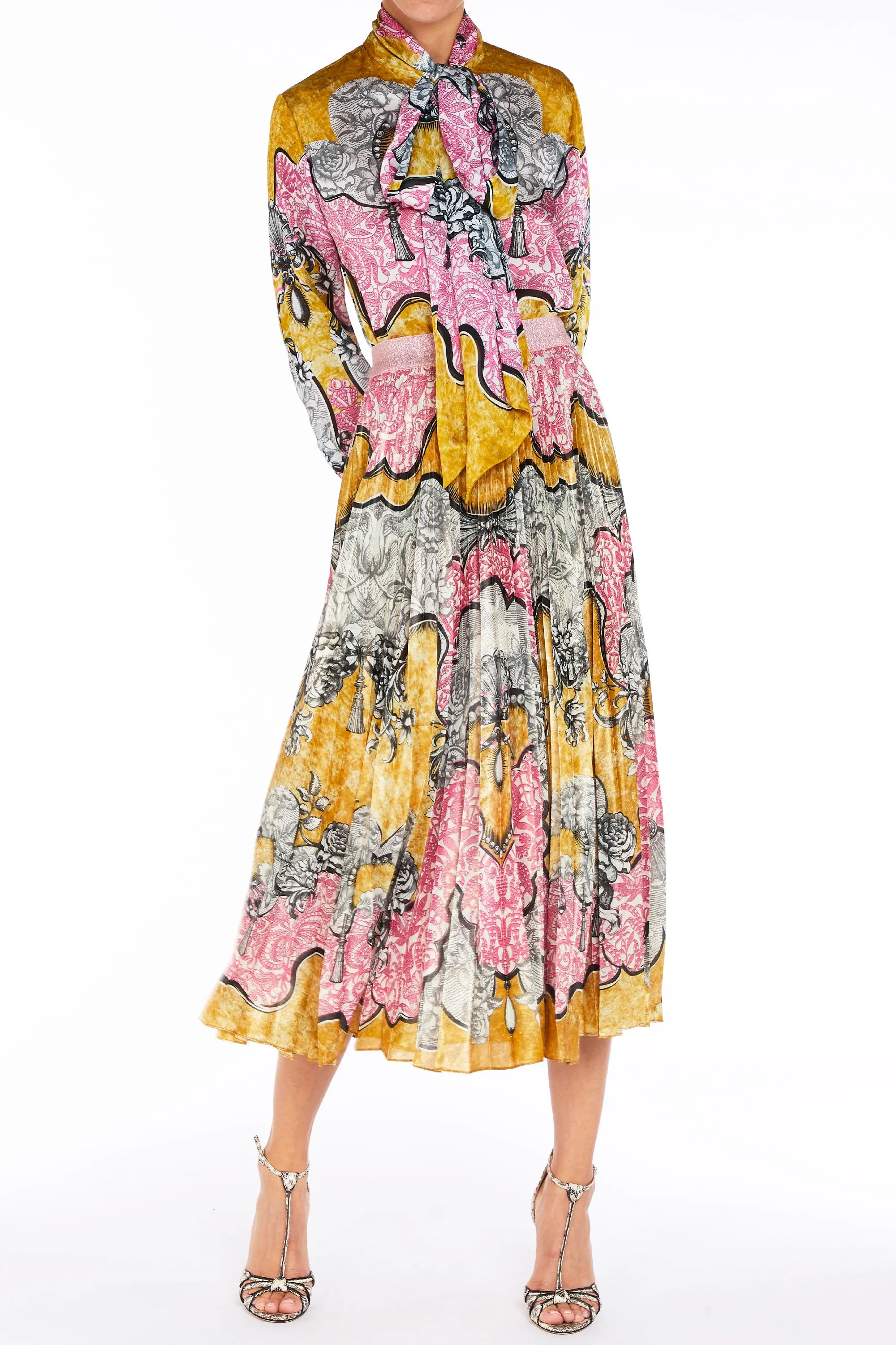 Ines Blouse Rocaille Lace Rose sold by MARY KATRANTZOU product image thumbnail 2