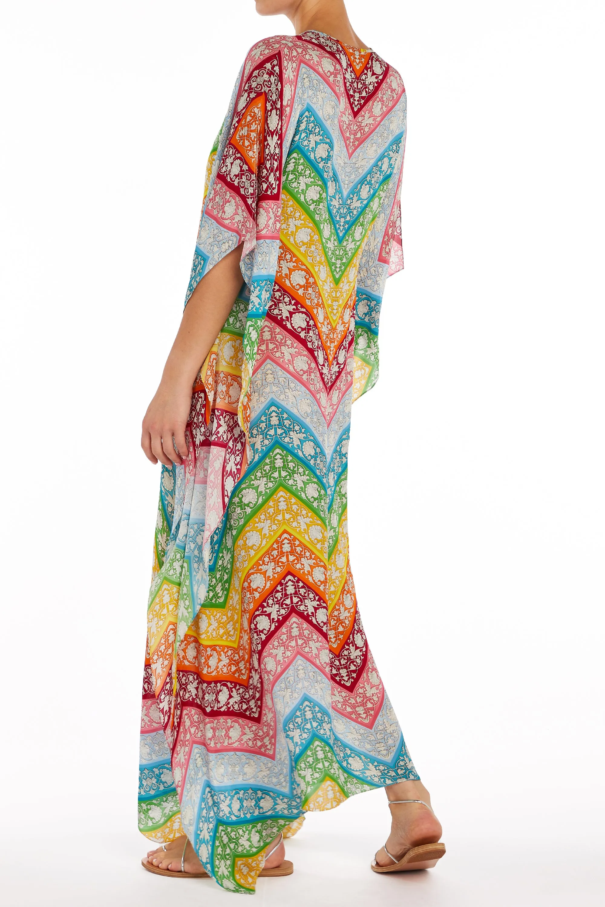 Naxos Kaftan Rainbow Chevron sold by MARY KATRANTZOU product image thumbnail 3