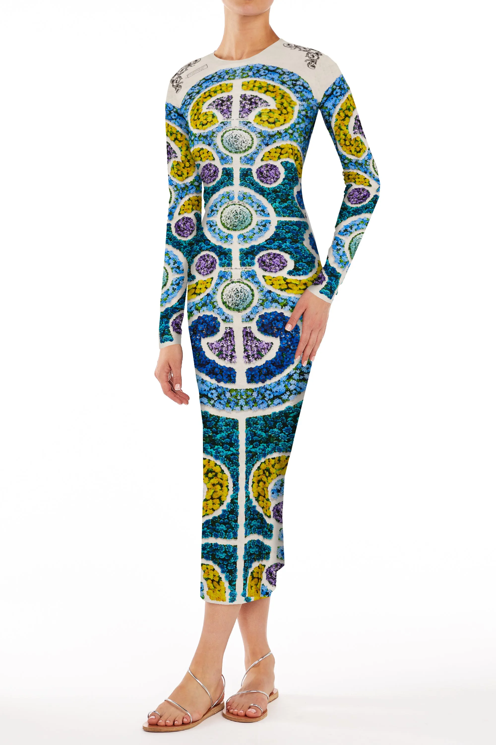Dionne Dress Bluebell Topiary sold by MARY KATRANTZOU product image thumbnail 2