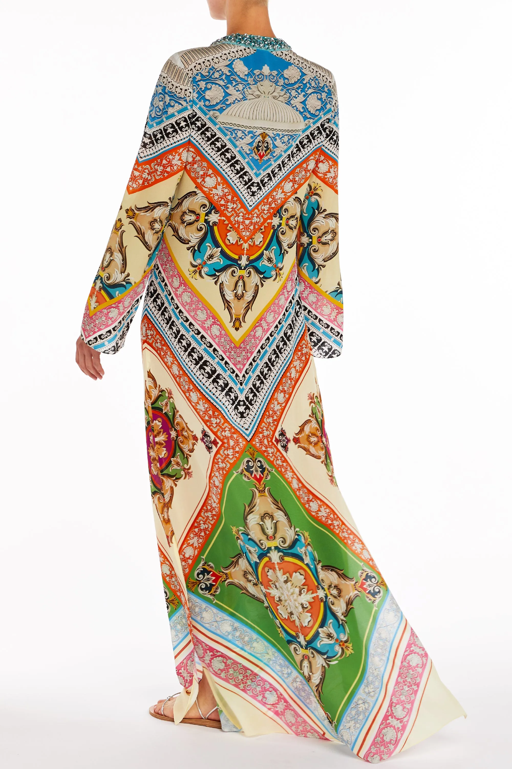 Collins Kaftan Embroidered Multi Cornicing sold by MARY KATRANTZOU product image thumbnail 3