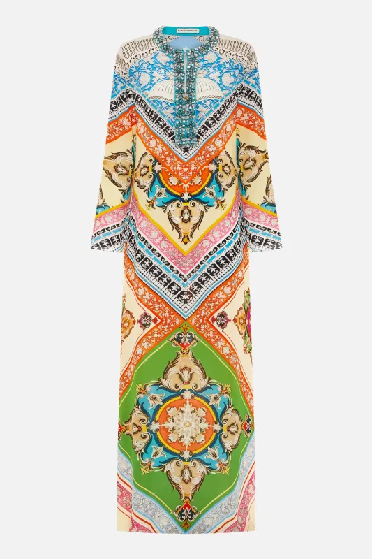 Collins Kaftan Embroidered Multi Cornicing made by MARY KATRANTZOU