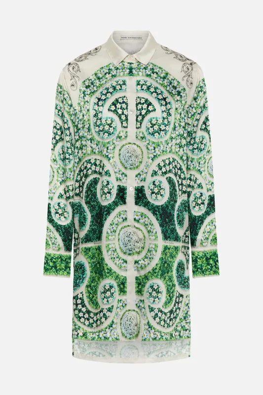 Verona Shirt Rosemary Green Topiary sold by MARY KATRANTZOU