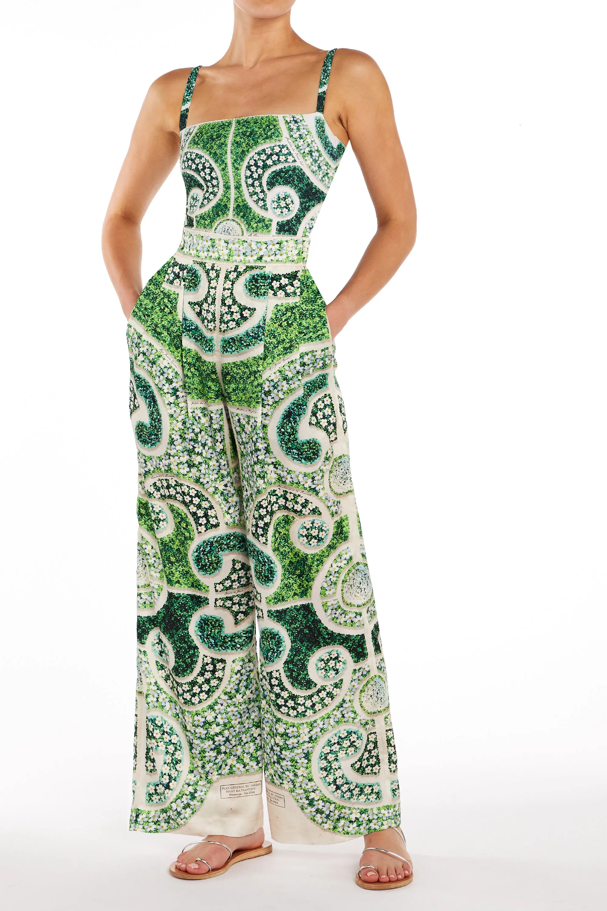 Varenne Trousers Rosemary Green sold by MARY KATRANTZOU product image thumbnail 2