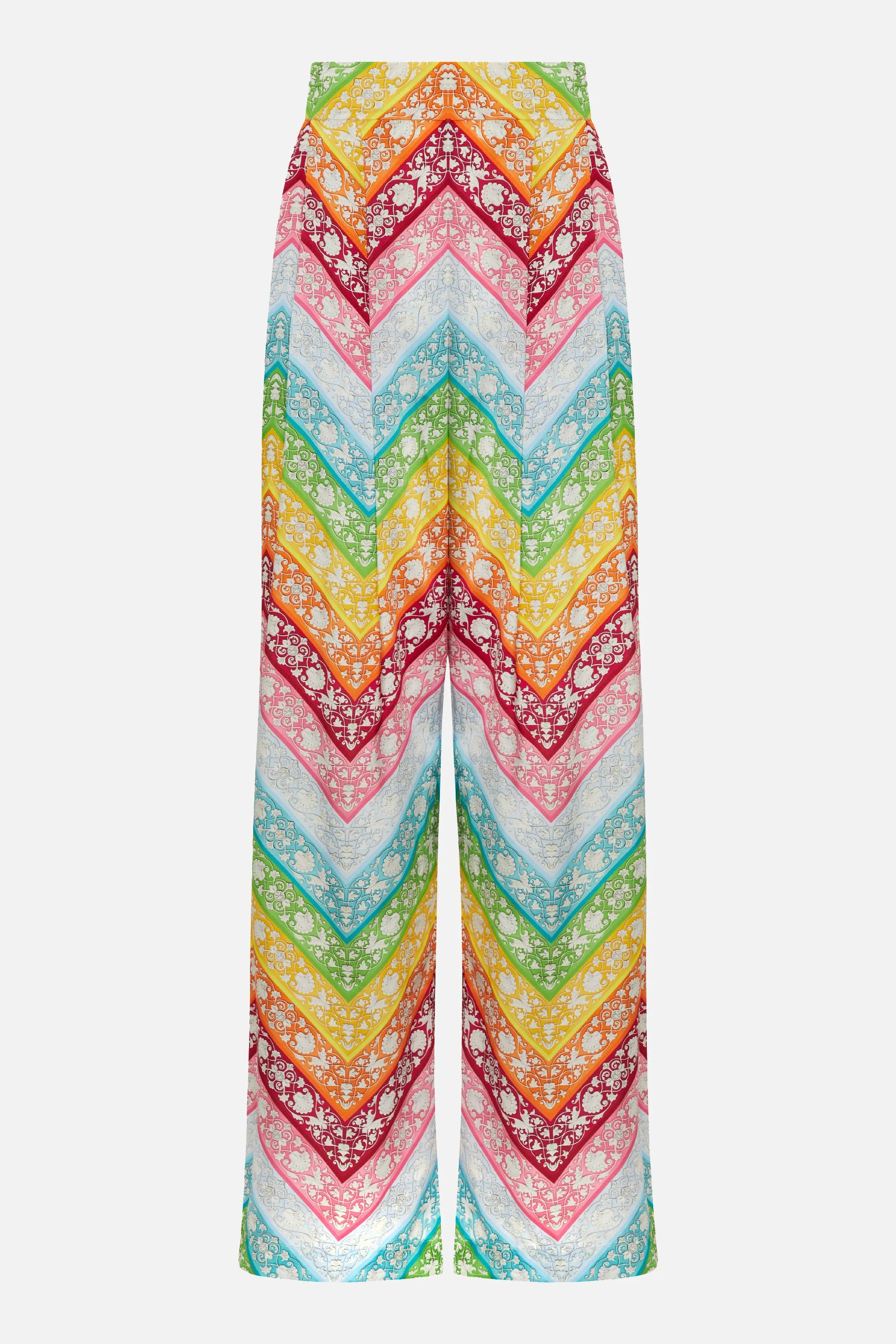 Varenne Trousers Rainbow Chevron sold by MARY KATRANTZOU