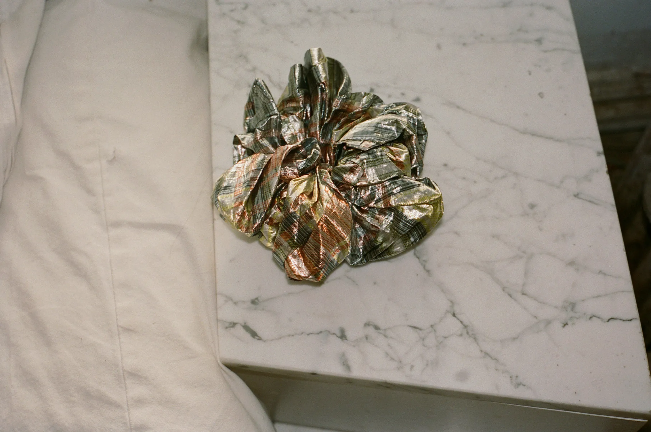 CAMELLIA SCRUNCHIE, SHINE sold by Maryam Nassir Zadeh product image thumbnail 2