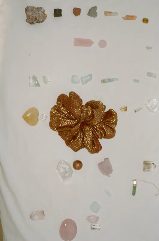 CAMELLIA SCRUNCHIE, RED made by Maryam Nassir Zadeh