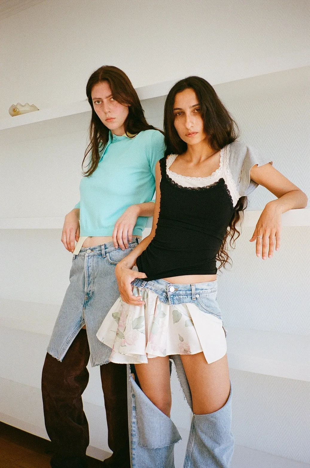 SLICED SKIRT JEANS sold by Maryam Nassir Zadeh product image thumbnail 5