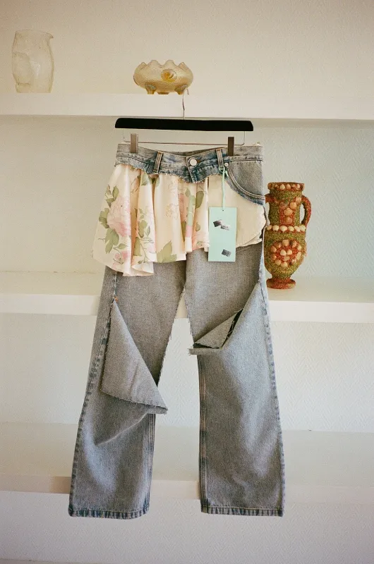 SLICED SKIRT JEANS made by Maryam Nassir Zadeh