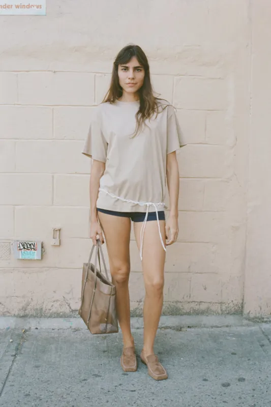 DREAM TEE, LIGHT UMBER made by Maryam Nassir Zadeh