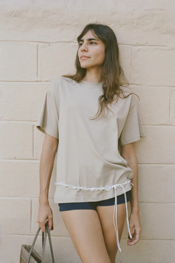 DREAM TEE, LIGHT UMBER sold by Maryam Nassir Zadeh product image thumbnail 3