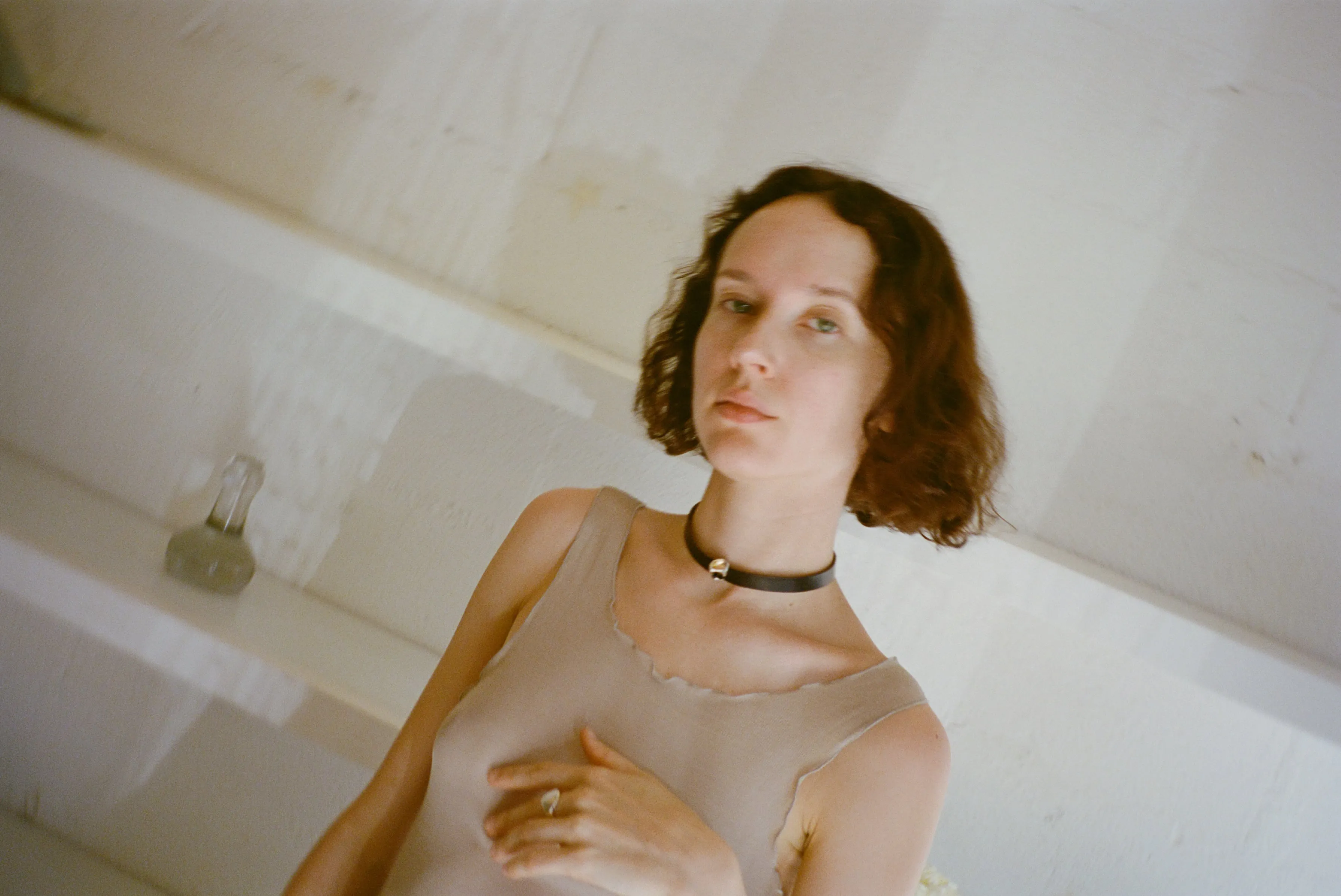 LEATHER CHOKER, BLACK sold by Maryam Nassir Zadeh product image thumbnail 3