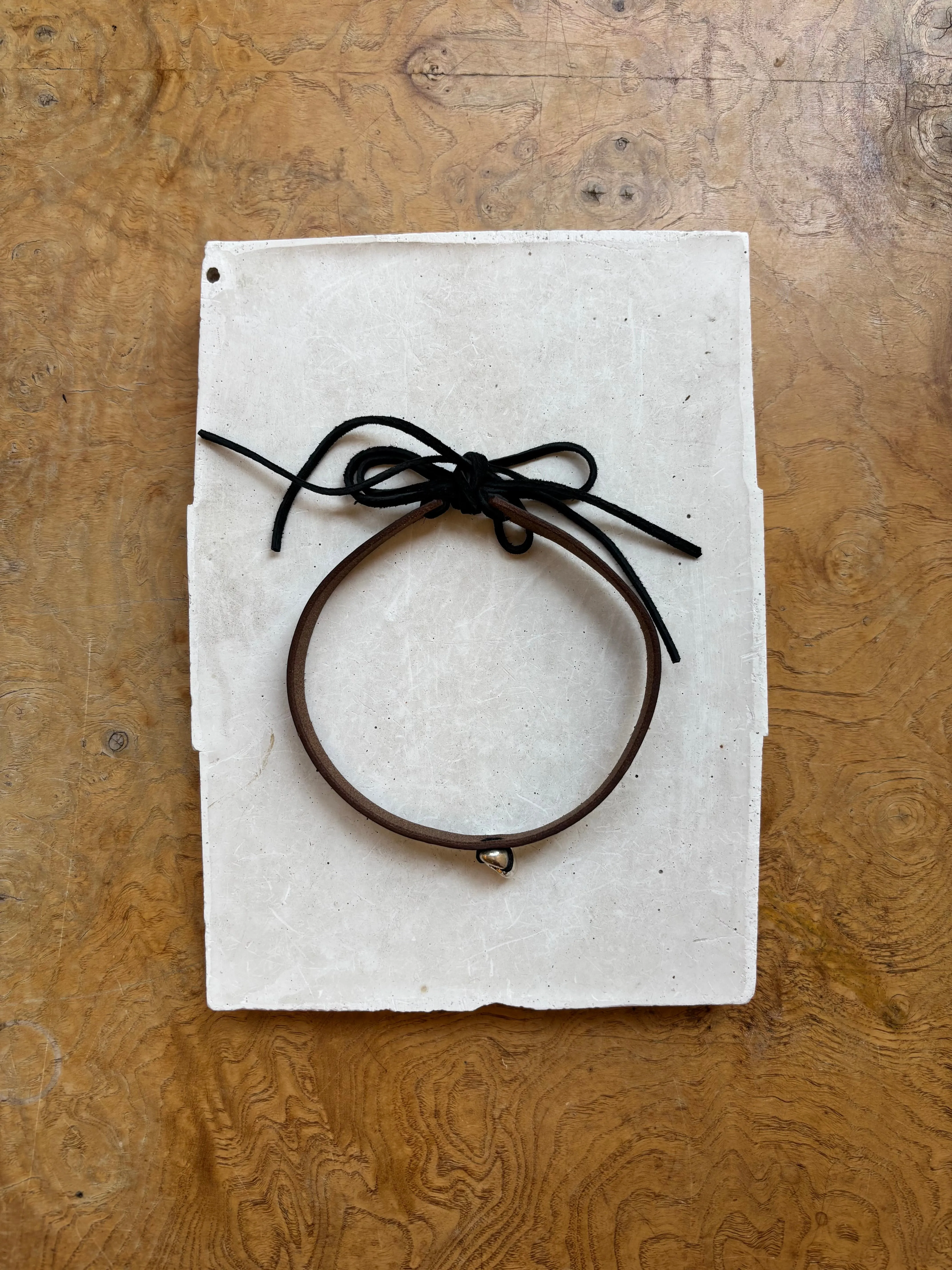 LEATHER CHOKER, BLACK sold by Maryam Nassir Zadeh product image thumbnail 5