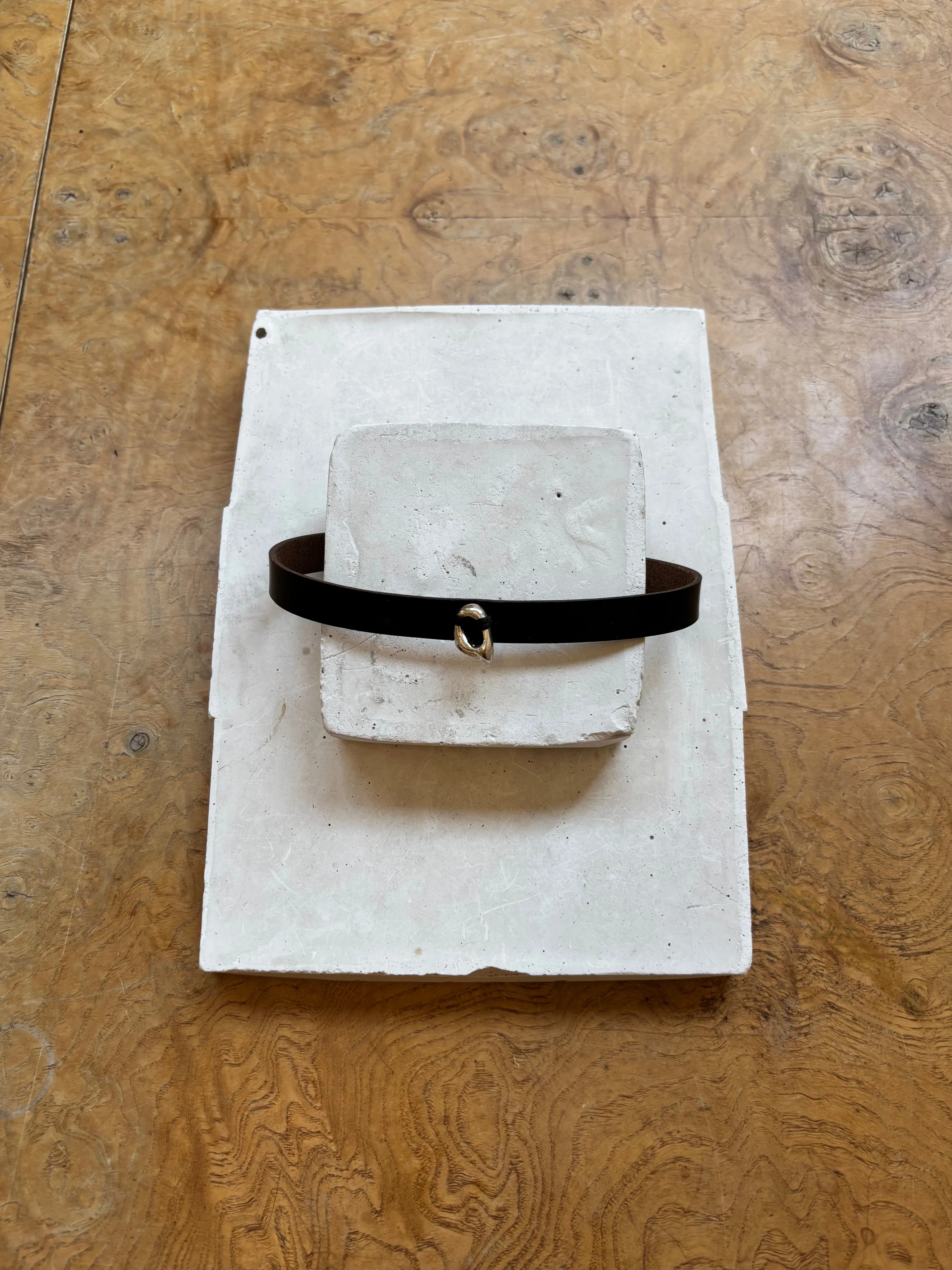 LEATHER CHOKER, BLACK sold by Maryam Nassir Zadeh product image thumbnail 4