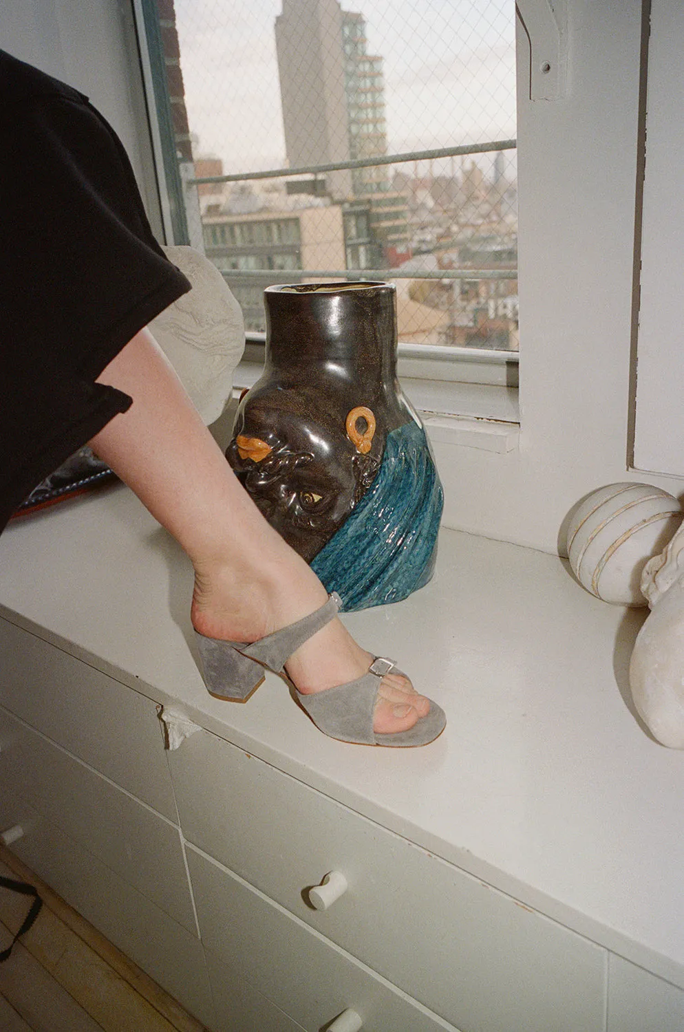 UNA SANDAL, STONE CALF sold by Maryam Nassir Zadeh